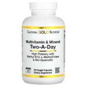 Заказать California Gold Nutrition Multivitamin and Mineral Two-A-Day 180 вег капс