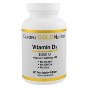 Заказать California Gold Nutrition Vitamin D3 5000 IU 360 капс