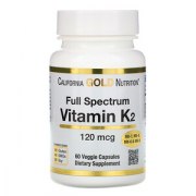 Заказать California Gold Nutrition Vitamin K2 120 мкг 60 капс