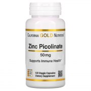 Заказать California Gold Nutrition Zinc Picolinate 50 мг 120 капс
